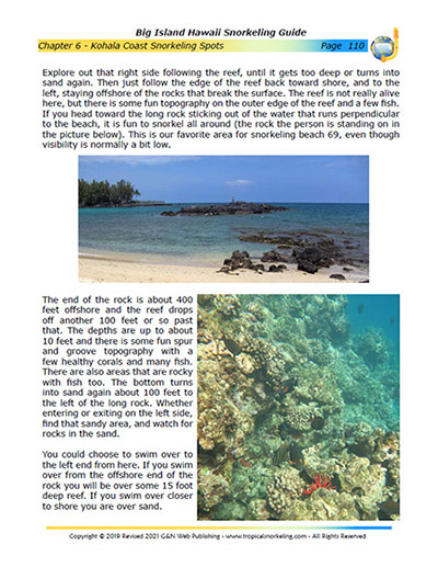 Big Island Hawaii Snorkeling Guide eBook Sample Page 4