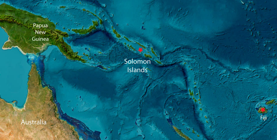 Solomon Islands Liveaboard Snorkeling Trip Map 1