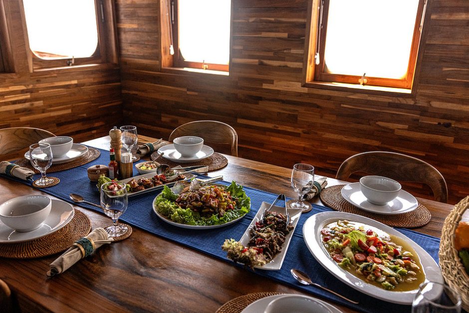 Naga Biru Dinner Table