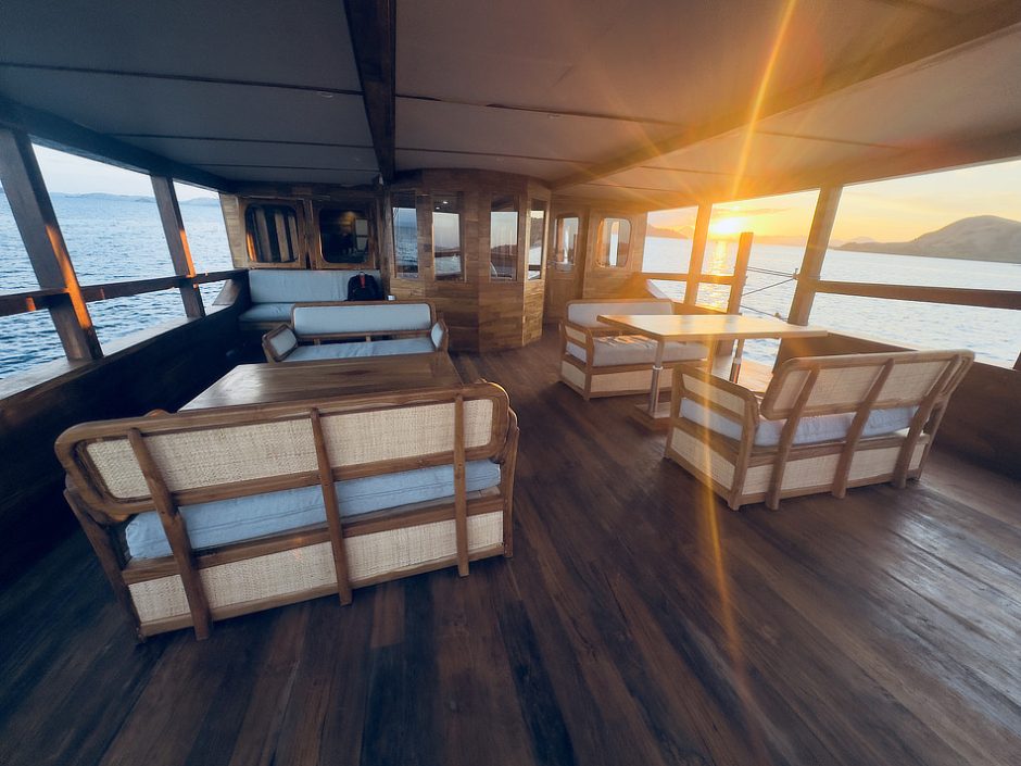 Naga Biru Main Deck Outdoor Seating