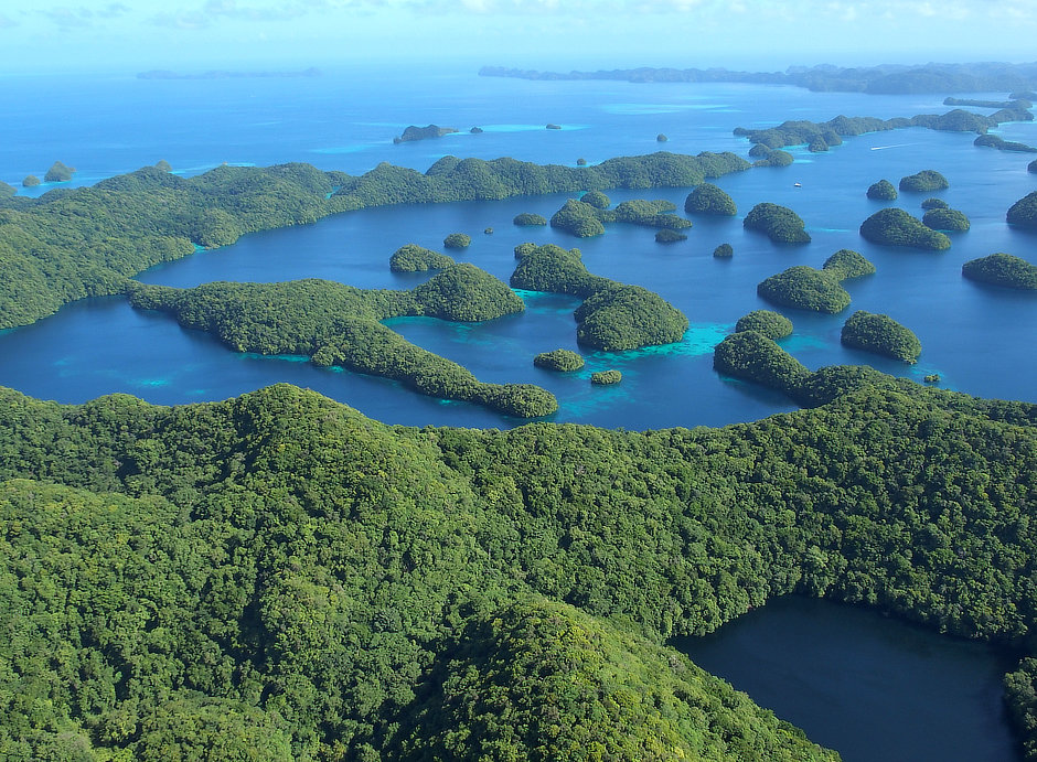Aerial of Palau Islands