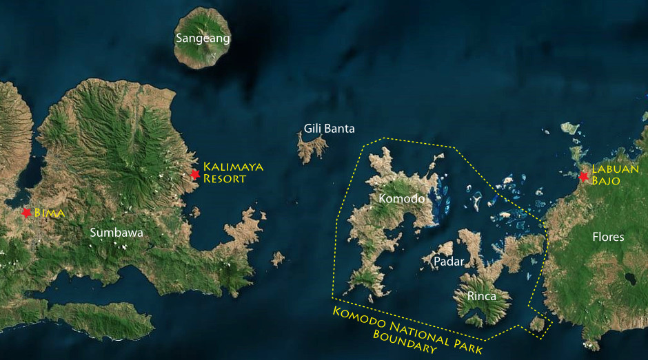 Komodo Snorkeling Map