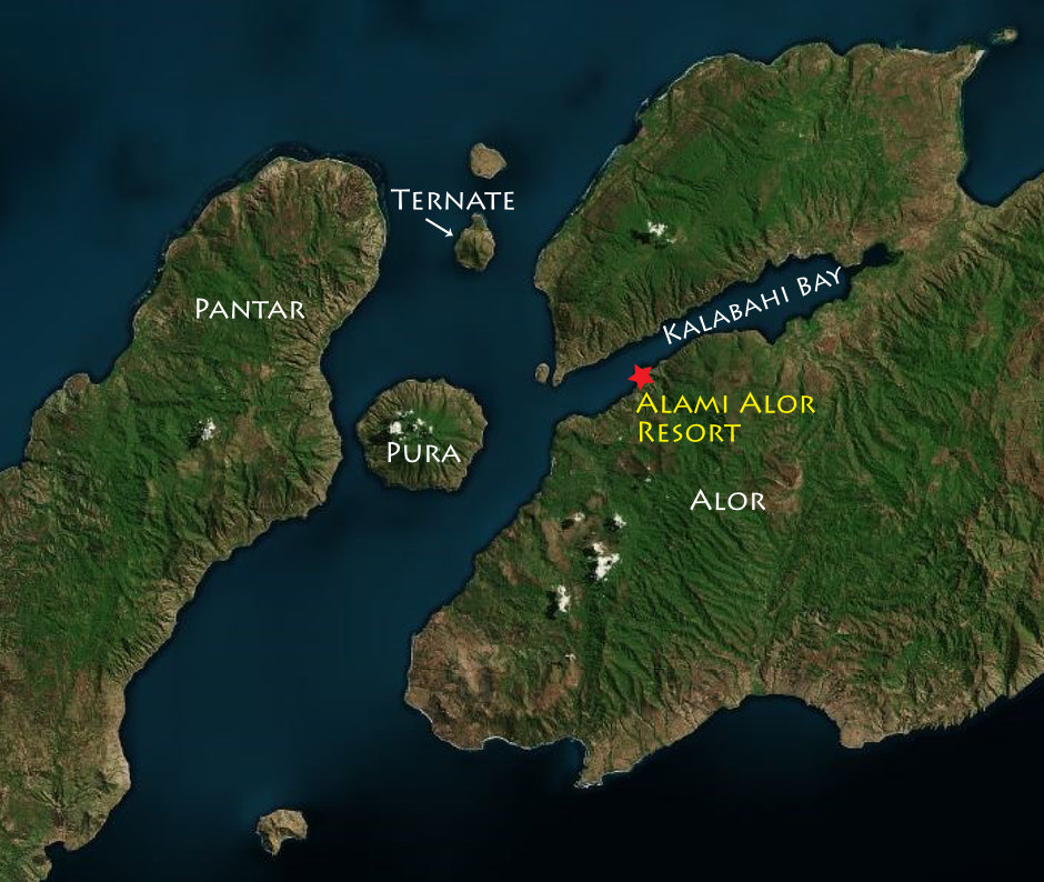 Alor Snorkeling Map