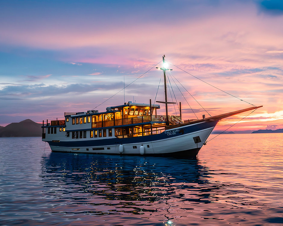 Naga Biru Liveaboard at Sunset