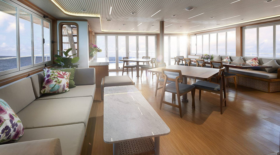 Solitude Gaia Palau Dining Lounge on the Upper Deck