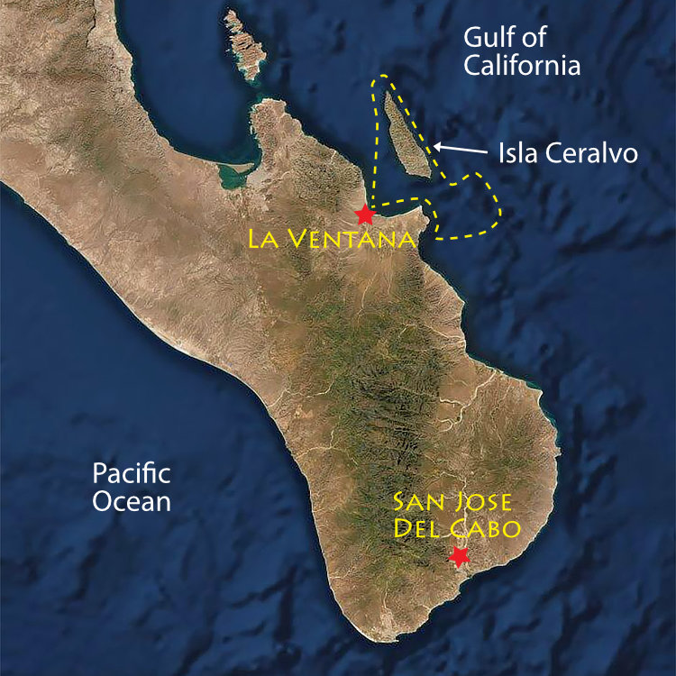 World's Largest Ray Migration Snorkeling Trip Map